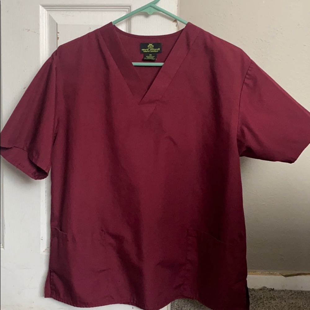 Maroon scrubs